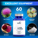 Vital-J Empowering Milk Thistle Herbal Supplement close-up of capsules
