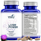 Vital-J Empowering Milk Thistle Herbal Supplement side view of capsules