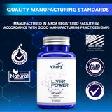 Vital-J Empowering Milk Thistle Herbal Supplement with a measuring spoon