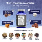 Vital-J Empowering Mushroom Blend Capsules side view