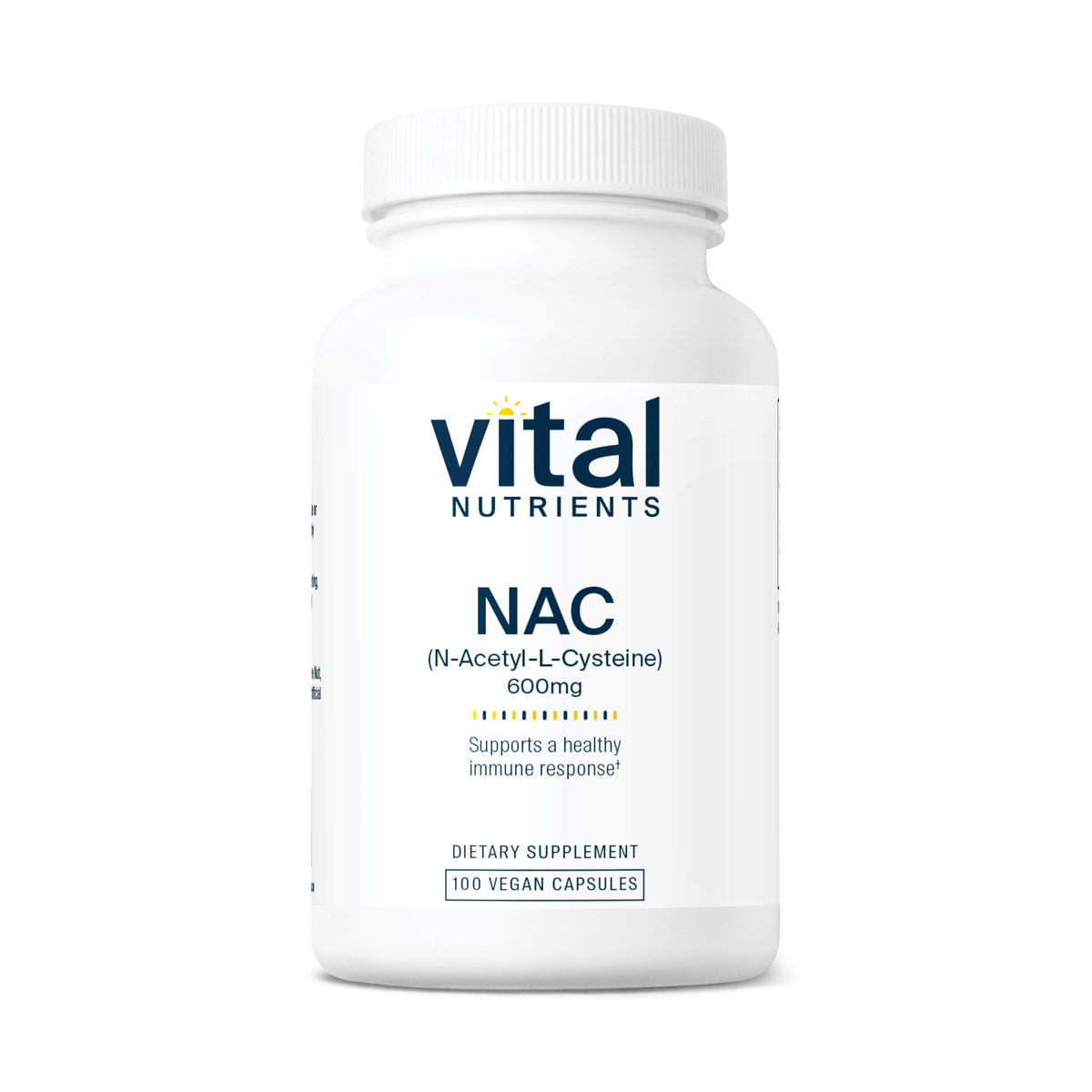 Vital Nutrients Acetyl-L-Carnitine 600mg Capsules front view