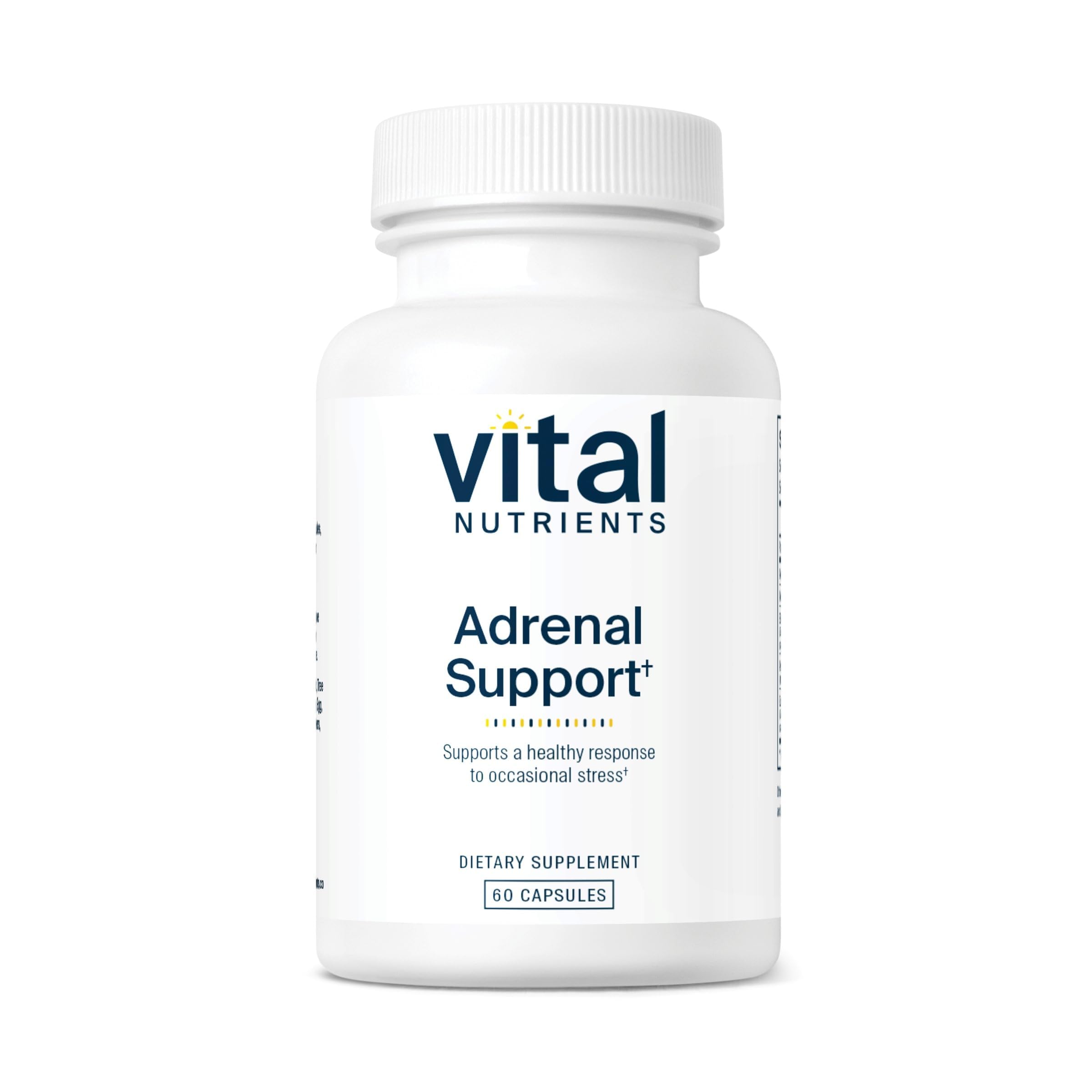 Vital Nutrients Adrenal Support Supplement bottle front view