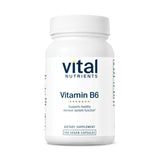 Vital Nutrients B6 (Pyridoxal Phosphate) 100mg vegan capsules front view
