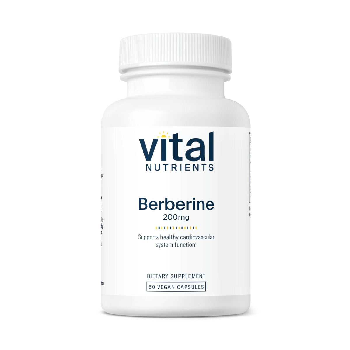 Vital Nutrients Berberine Supplement 500mg vegan capsules front view