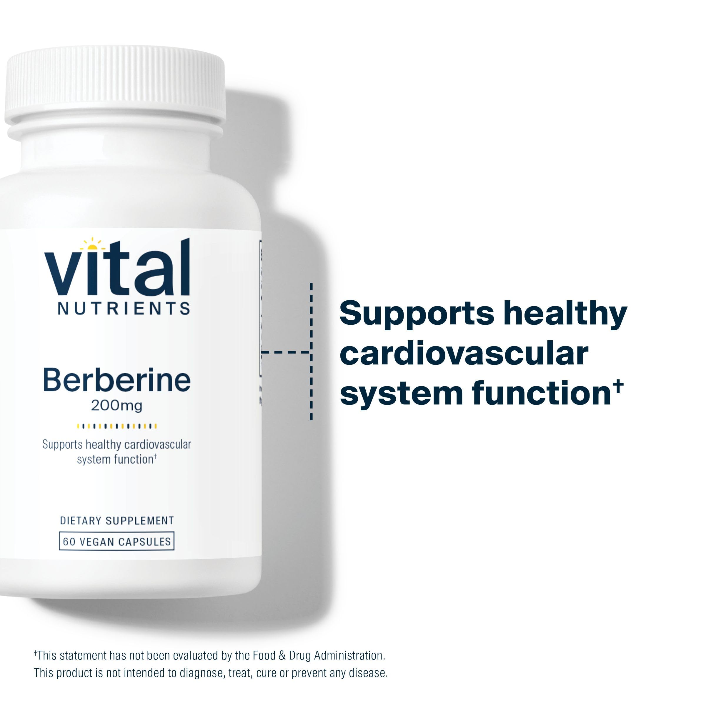 Vital Nutrients Berberine Supplement on a wooden table