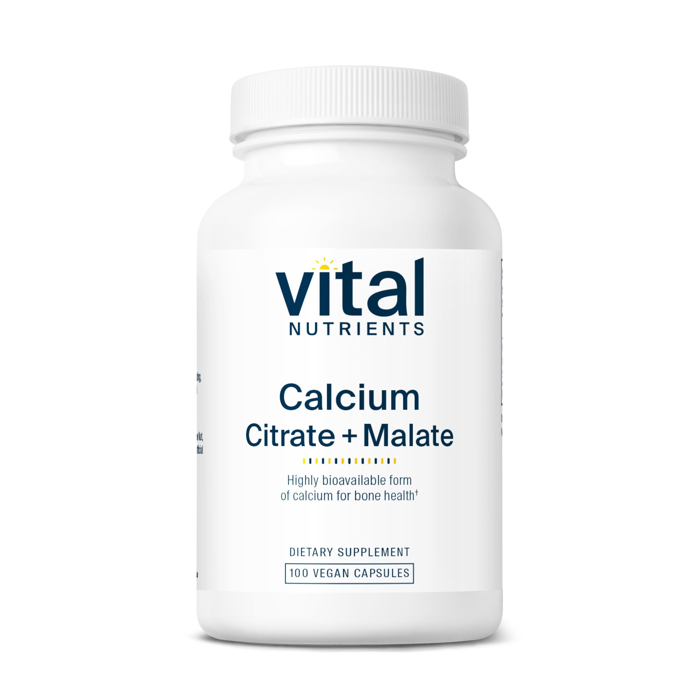 Vital Nutrients Calcium Citrate & Malate supplement bottle front view