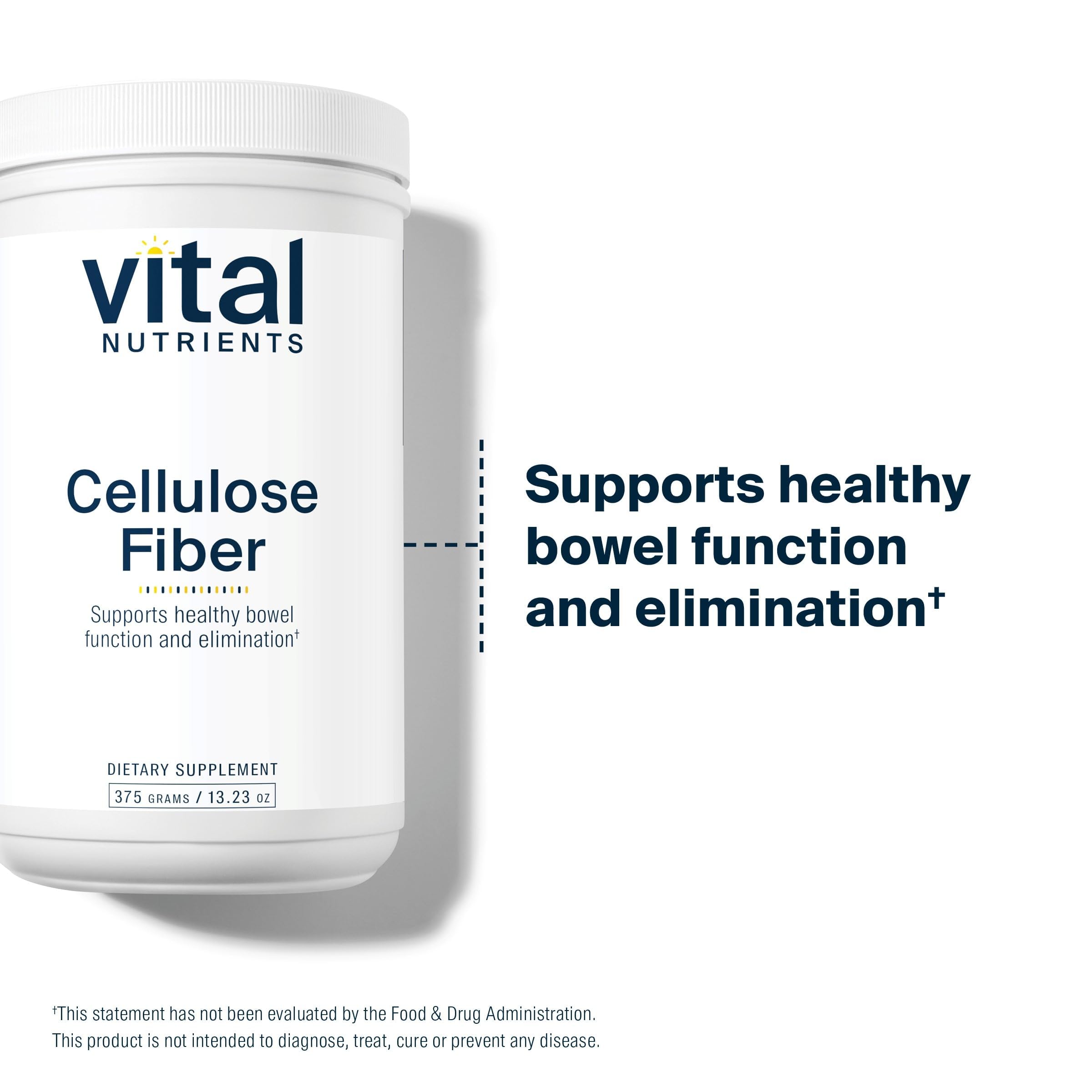 Vital Nutrients Cellulose Fiber Supplement 454g powder close-up