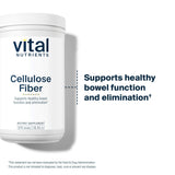 Vital Nutrients Cellulose Fiber Supplement 454g powder close-up