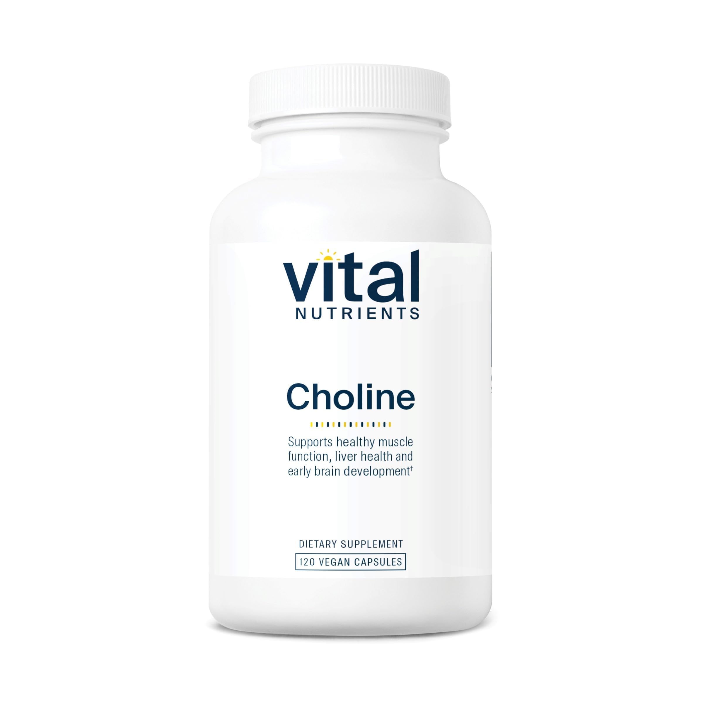Vital Nutrients Choline Supplement 550mg front view of packaging