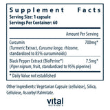 Vital Nutrients Curcumin 700mg bottle with label