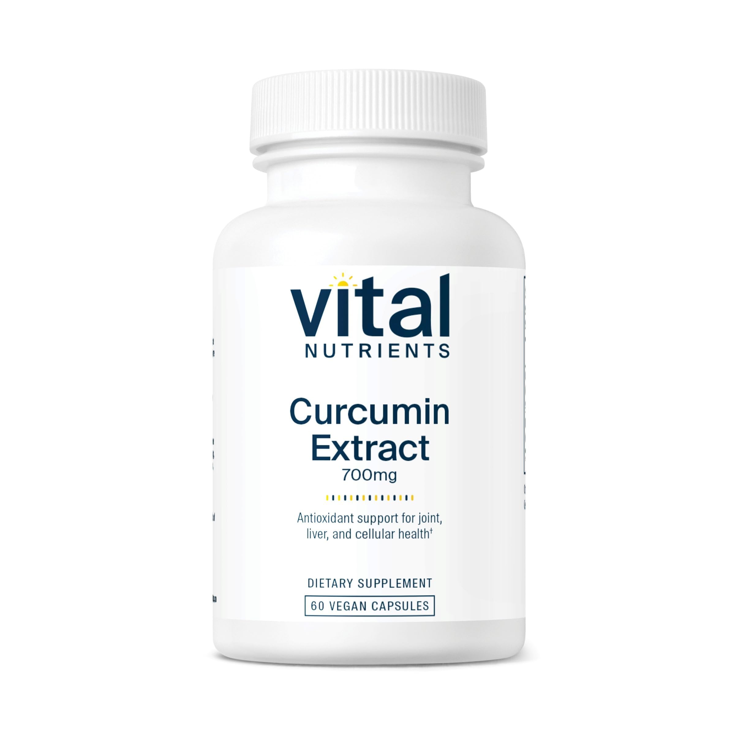 Vital Nutrients Curcumin 700mg capsules front view