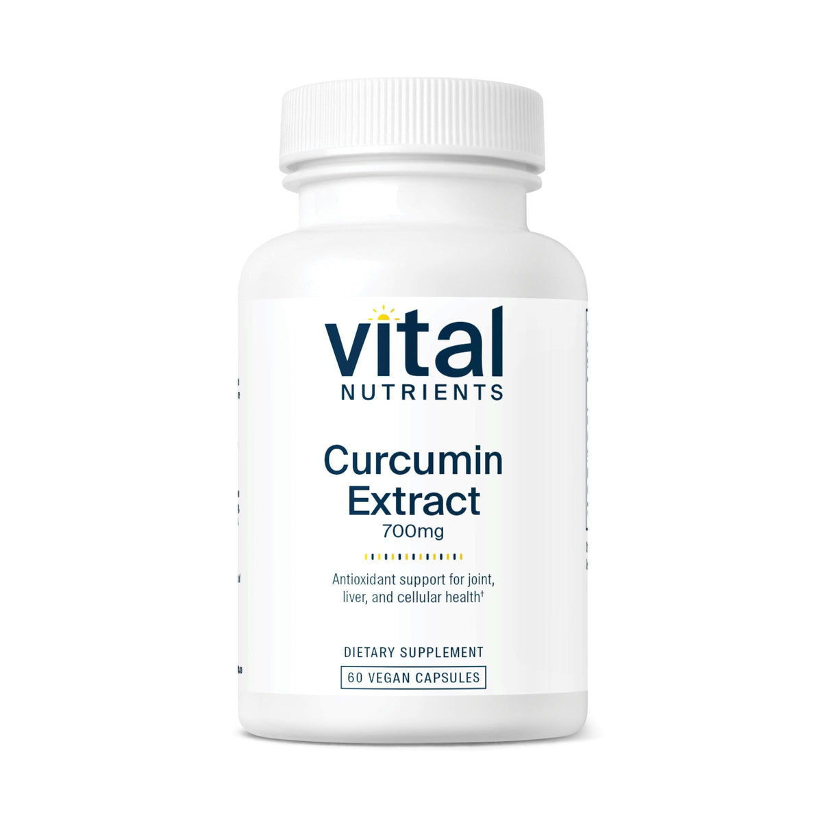 Vital Nutrients Curcumin 700mg capsules front view