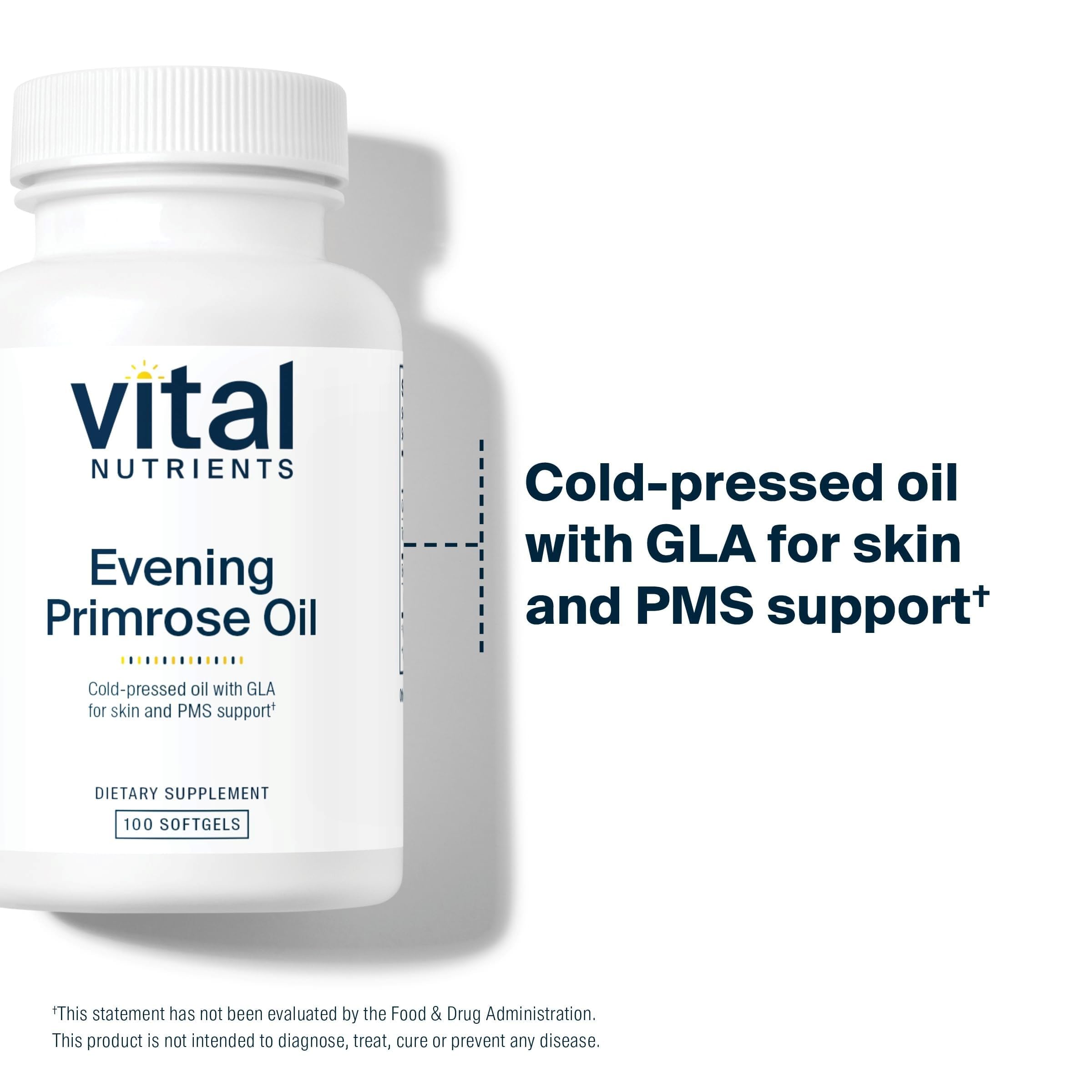 Vital Nutrients Evening Primrose Oil 1000mg supplement facts