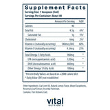 Vital Nutrients Fish Oil Supplement 960mg Omega 3 side view