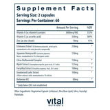 Vital Nutrients Herbal Biotic supplement side view showing capsule