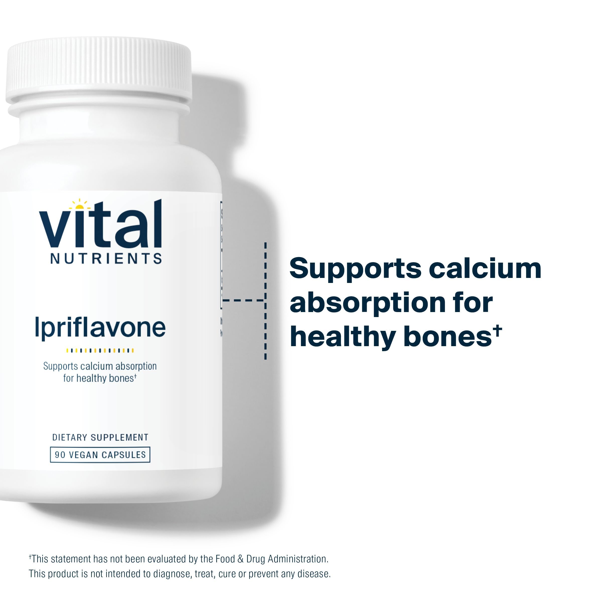 Vital Nutrients Ipriflavone 600mg vegan capsules ingredients list
