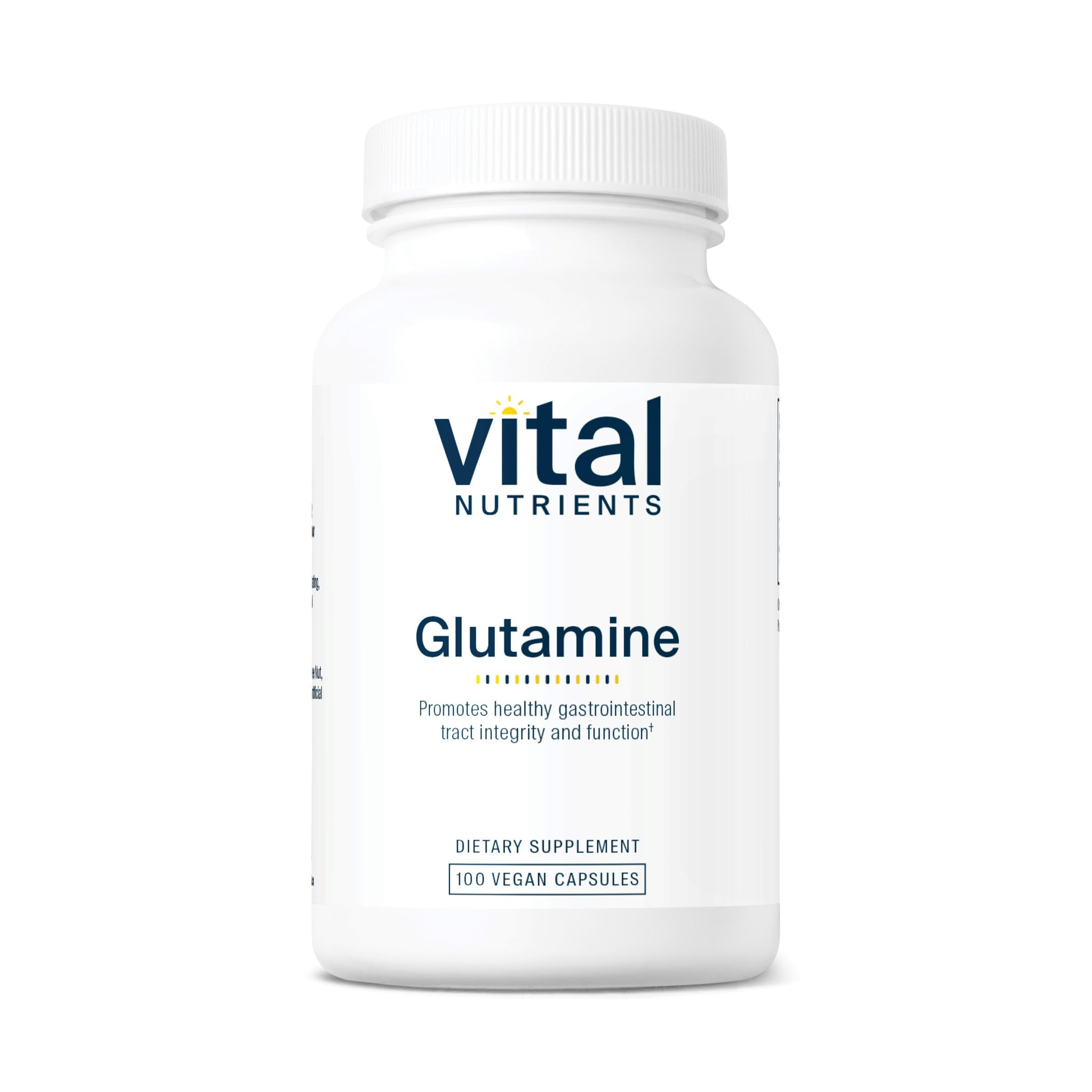 Vital Nutrients L-Glutamine Supplement 3400mg front view