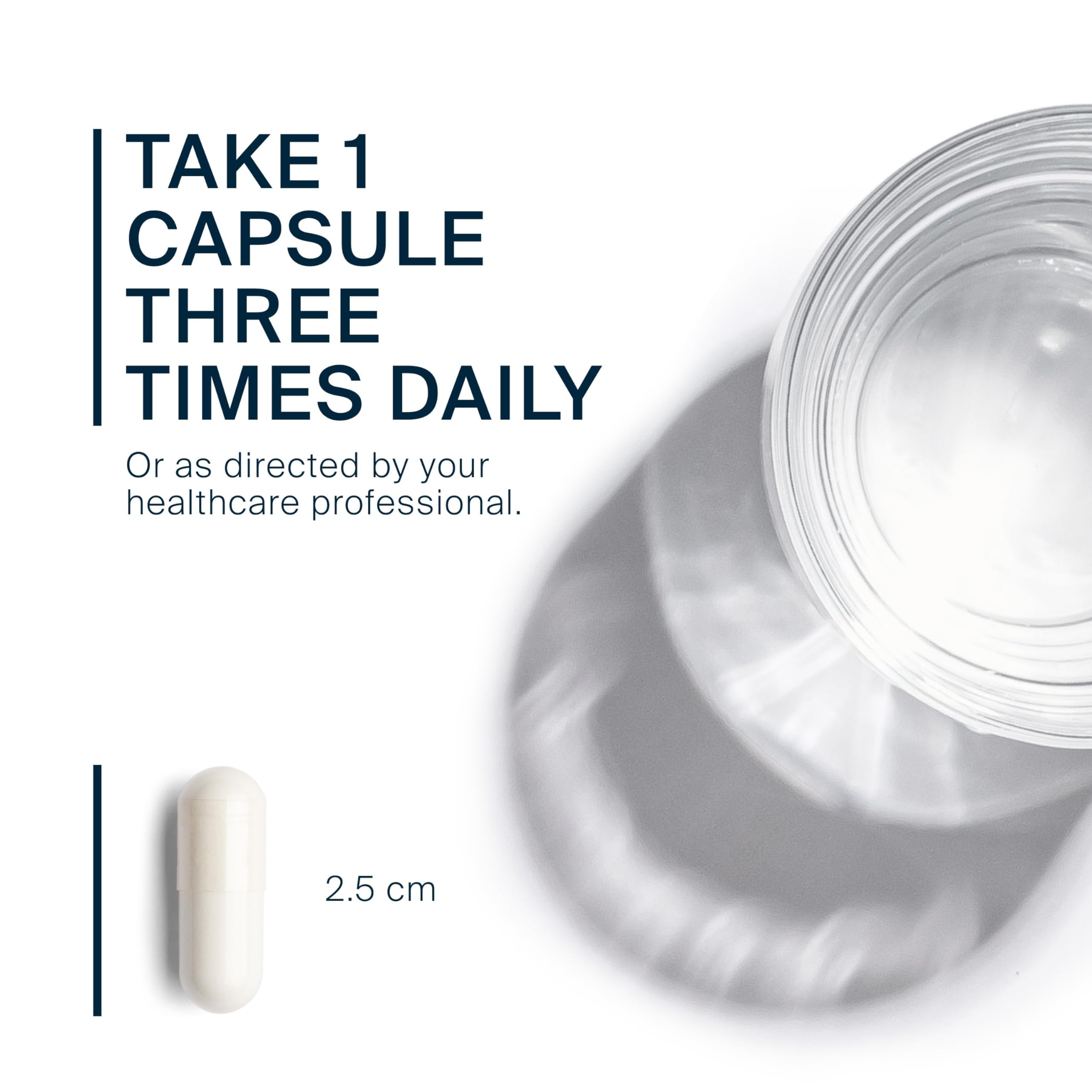 Vital Nutrients L-Lysine 500mg capsules on a wooden surface