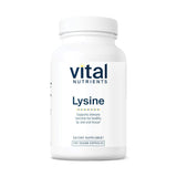 Vital Nutrients L-Lysine 500mg vegan capsules front view