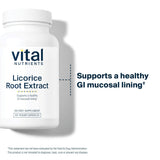 Vital Nutrients Licorice Root Capsules 400mg bottle with label