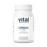 Vital Nutrients Lithium Orotate 90 vegan capsules front view