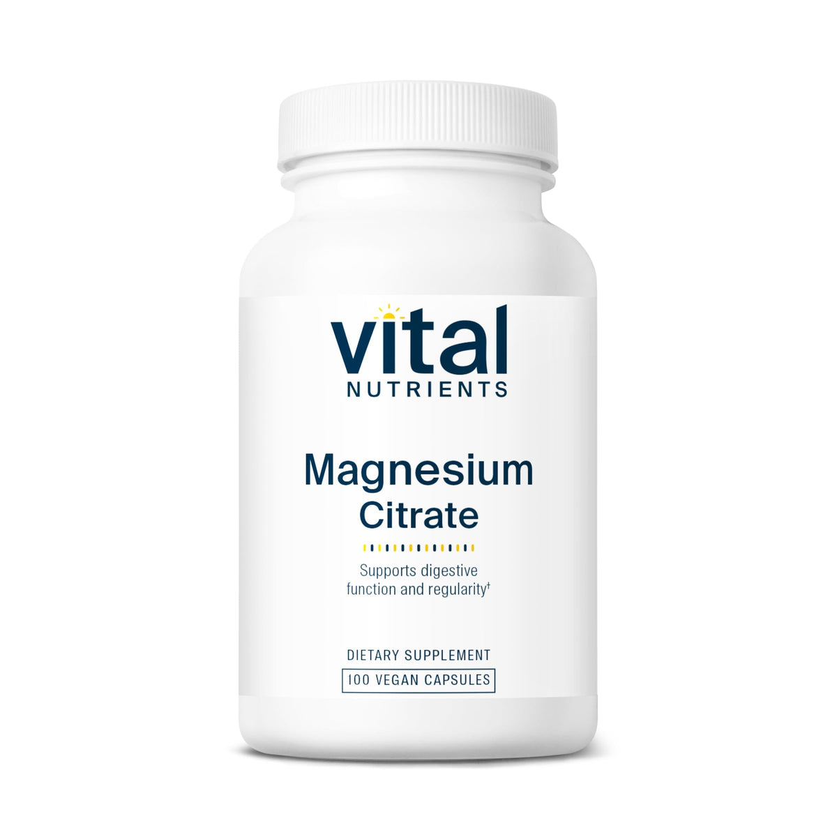 Vital Nutrients Magnesium Citrate 300mg 120 Veg Capsules front view