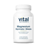 Vital Nutrients Magnesium Malate + Glycinate 240mg supplement front view