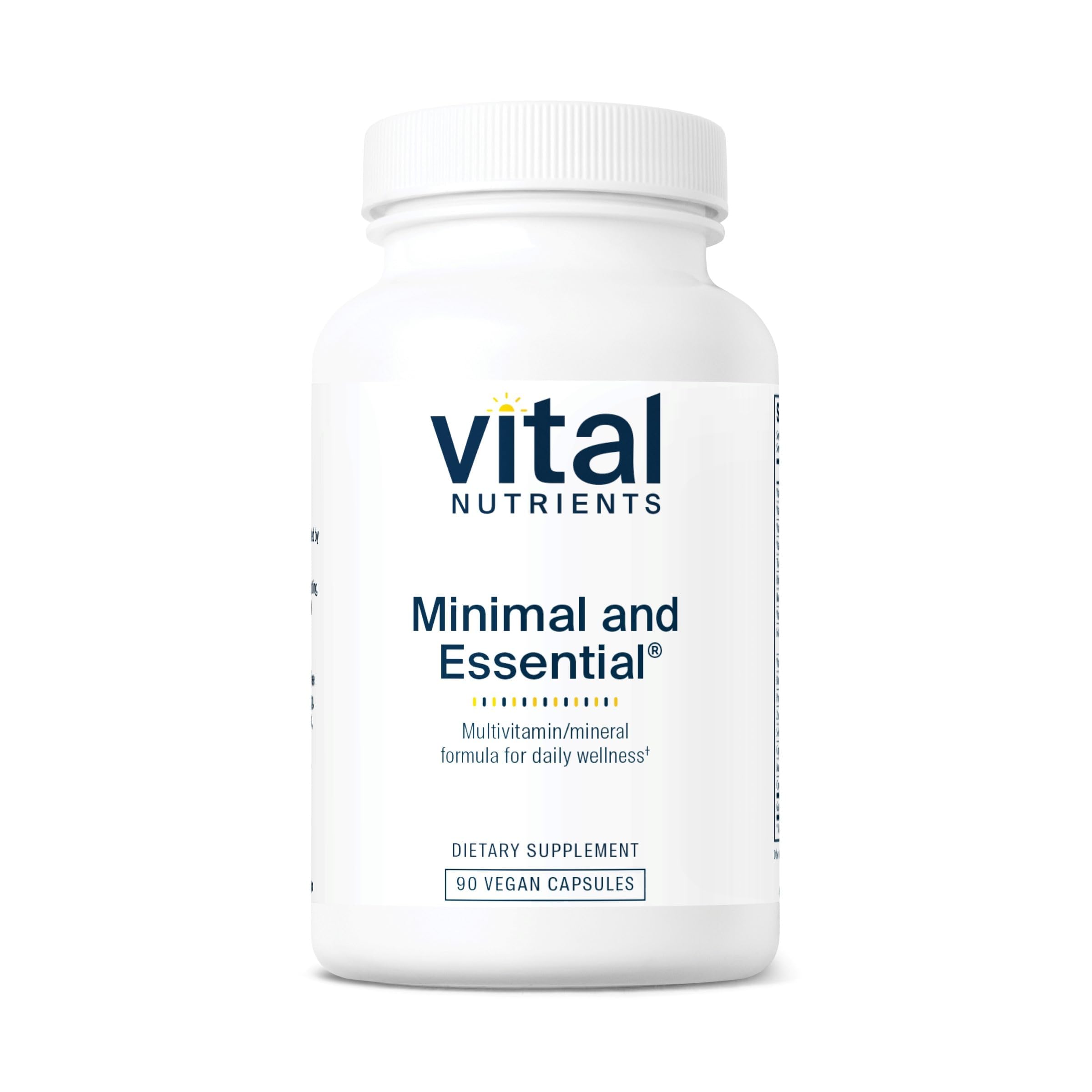 Vital Nutrients Minimal and Essential Multivitamin 90 capsules front view