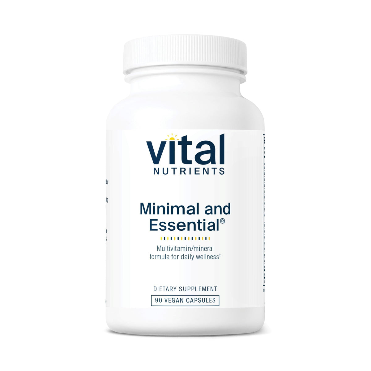 Vital Nutrients Minimal and Essential Multivitamin 90 capsules front view