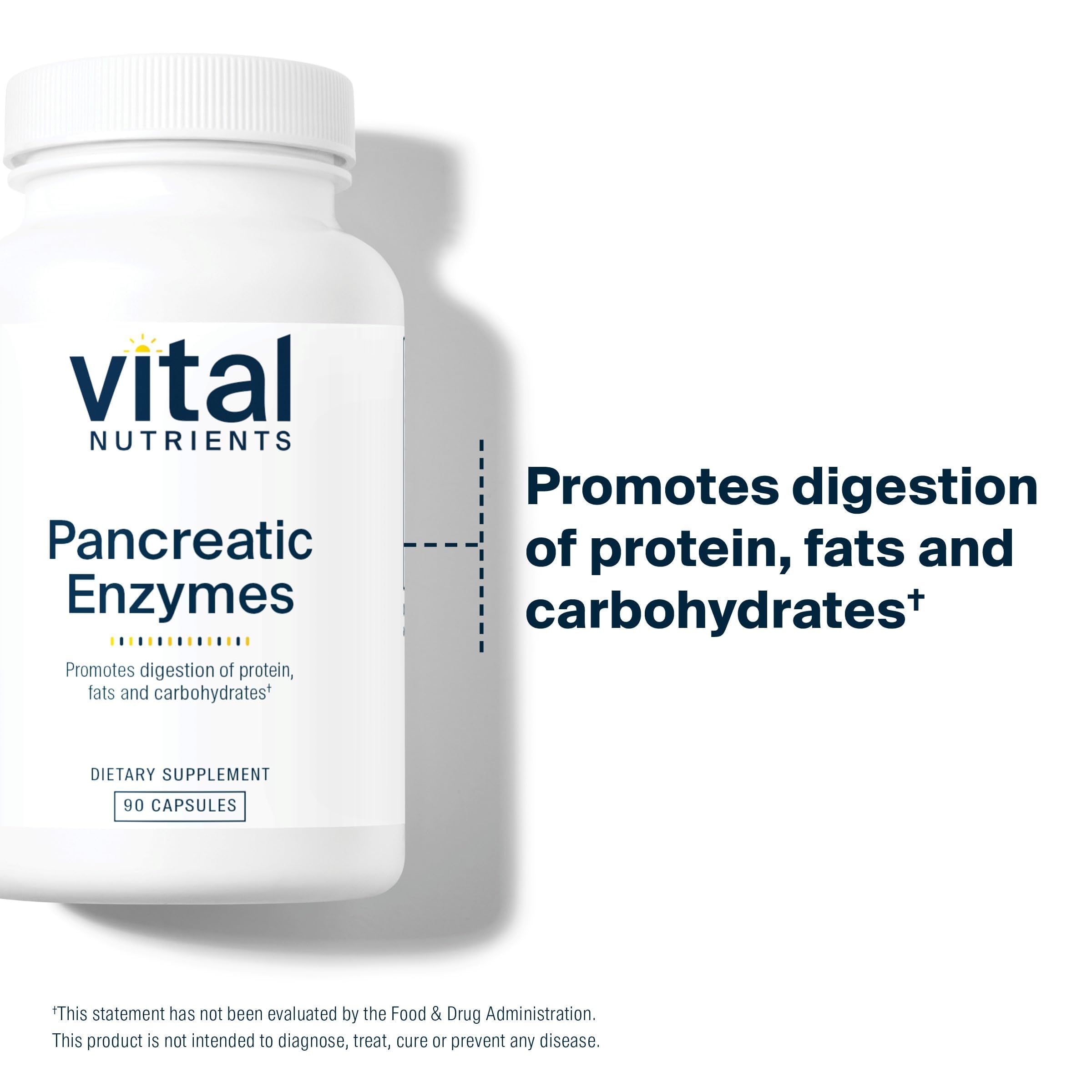 Vital Nutrients Multi-Enzyme Supplement 1000mg capsule close-up