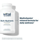 Vital Nutrients Multi-Nutrients capsules on a wooden table