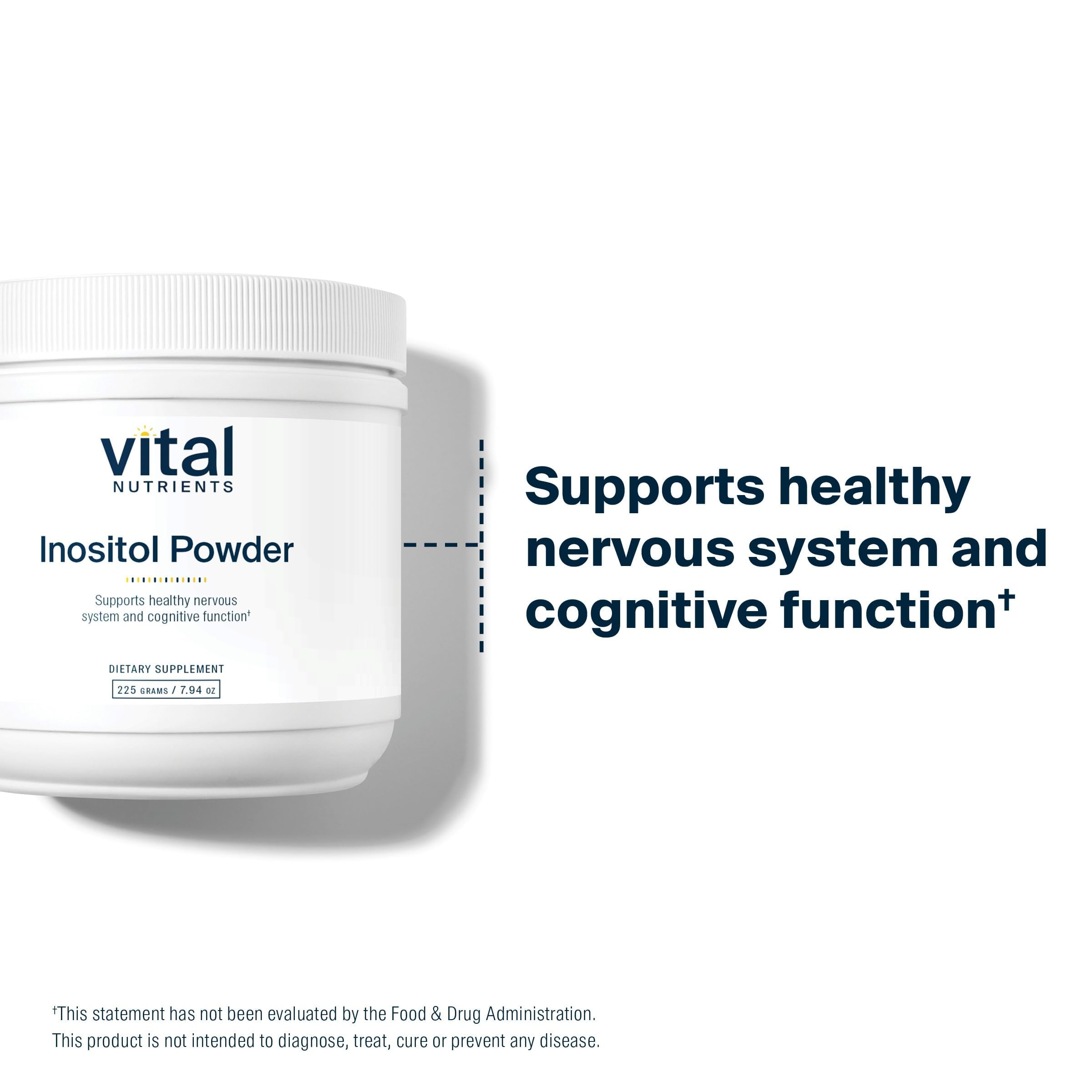 Vital Nutrients Myo-Inositol Powder 204g mixed in water