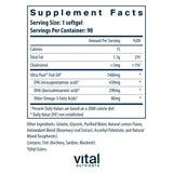 Vital Nutrients Omega-3 Fish Oil 800mg softgel packaging