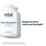 Vital Nutrients Osteo-Nutrients II supplement bottle back view