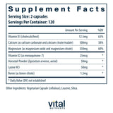 Vital Nutrients Osteo-Nutrients II supplement capsules close-up