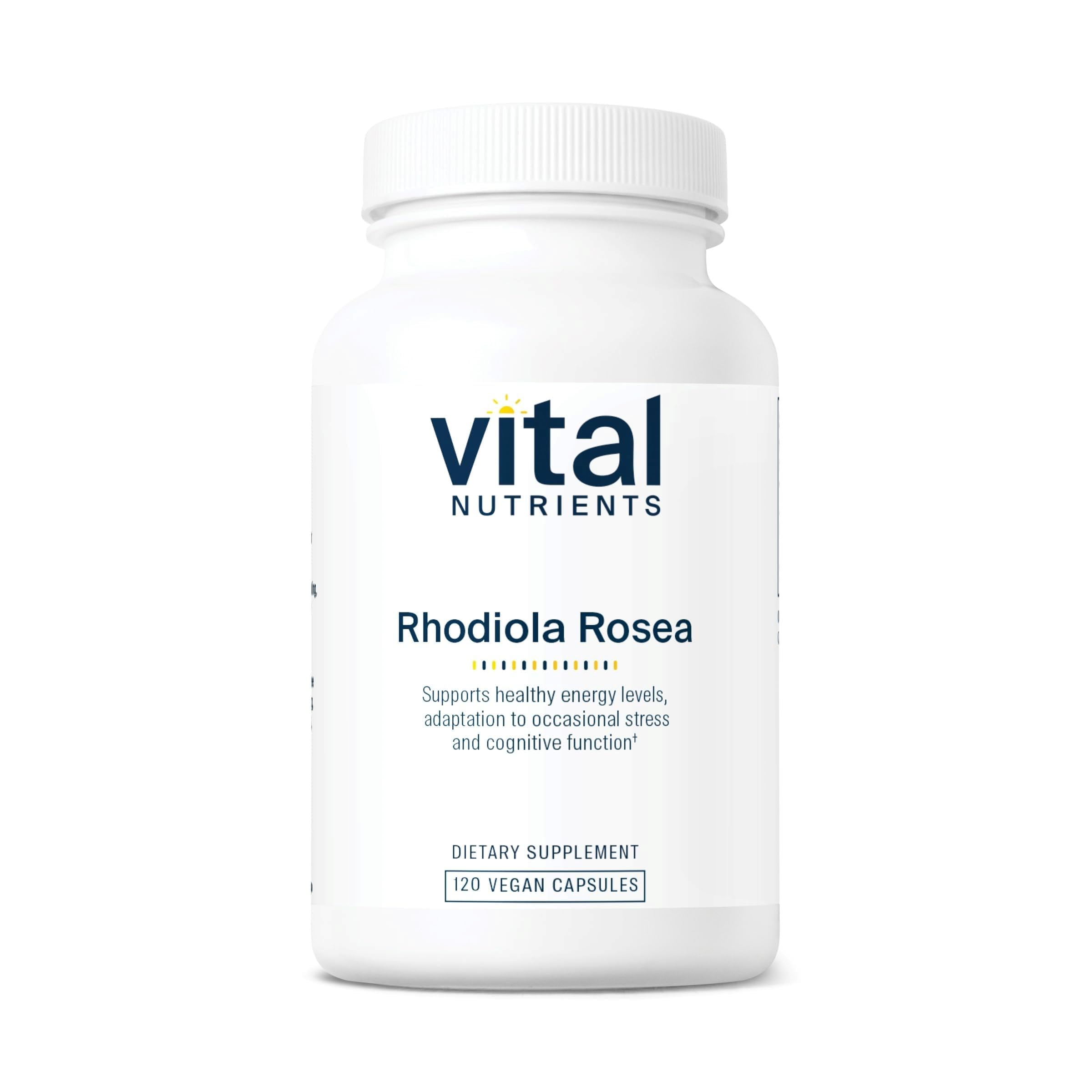 Vital Nutrients Rhodiola Rosea 400mg herbal supplement front view