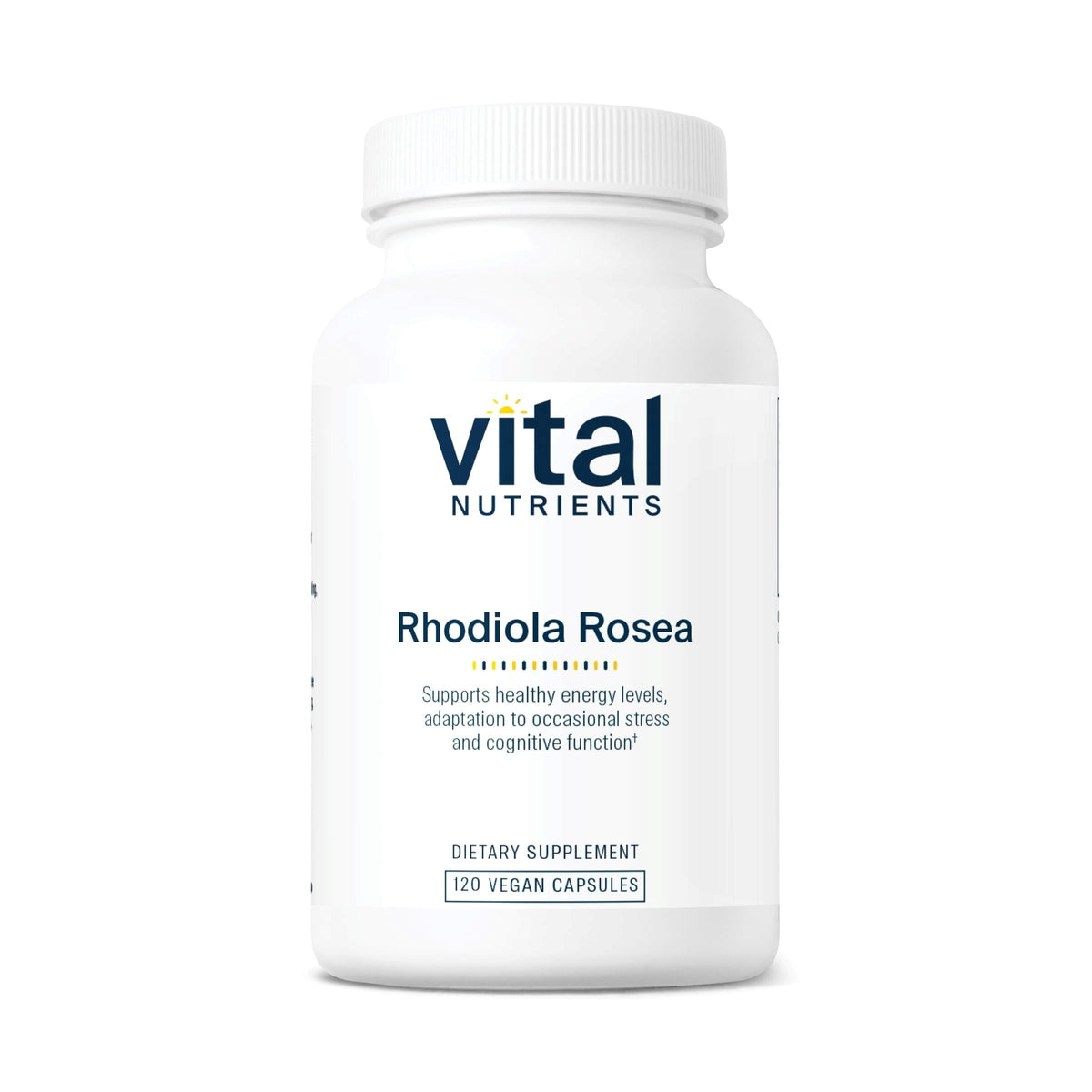 Vital Nutrients Rhodiola Rosea 400mg herbal supplement front view