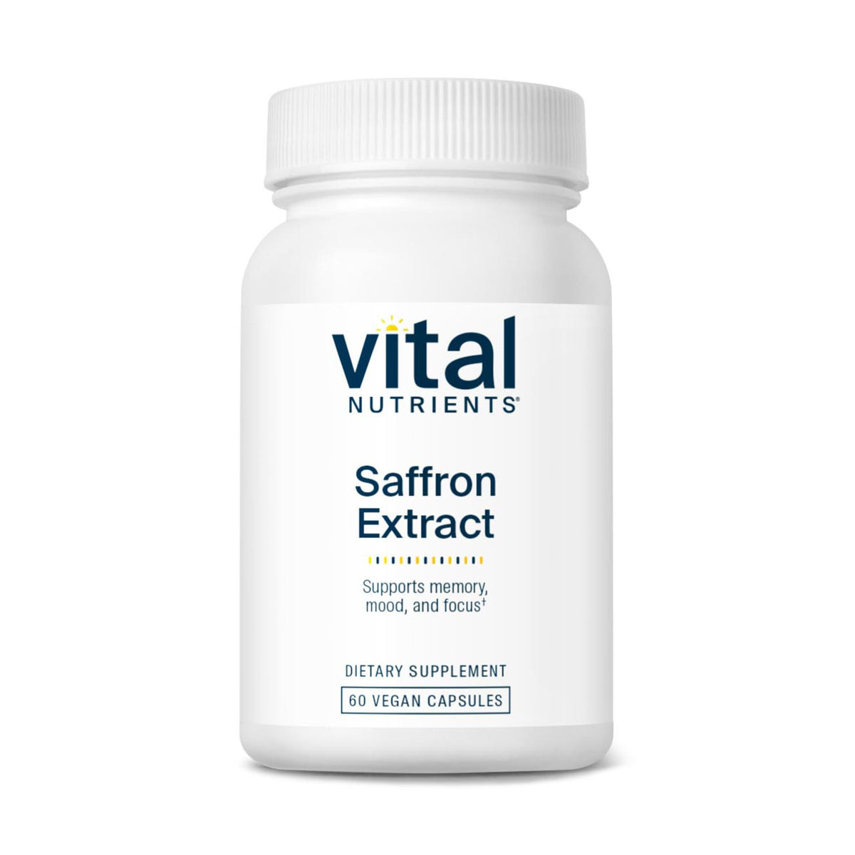 Vital Nutrients Saffron Extract capsules front view