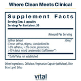 Vital Nutrients Saffron Extract capsules side view