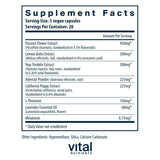 Vital Nutrients Sleep Supplement ingredients list