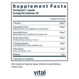 Vital Nutrients Sleep + use capsule bottle side view