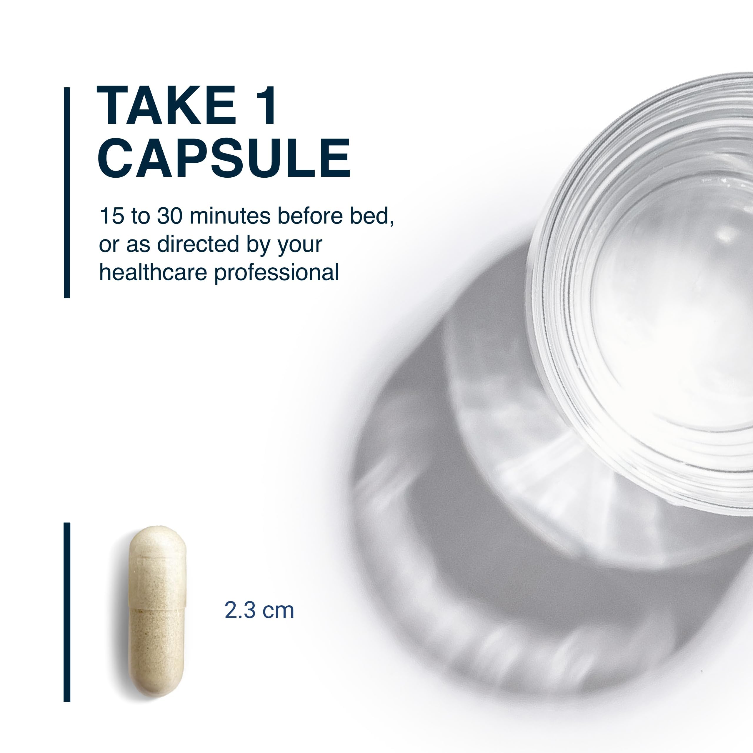 Vital Nutrients Sleep + use capsules on a wooden surface