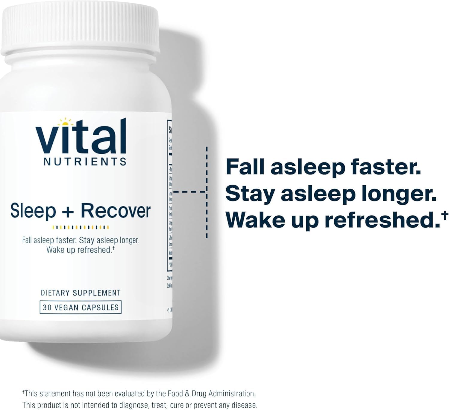 Vital Nutrients Sleep + use Supplement 60 Capsules bottle with label