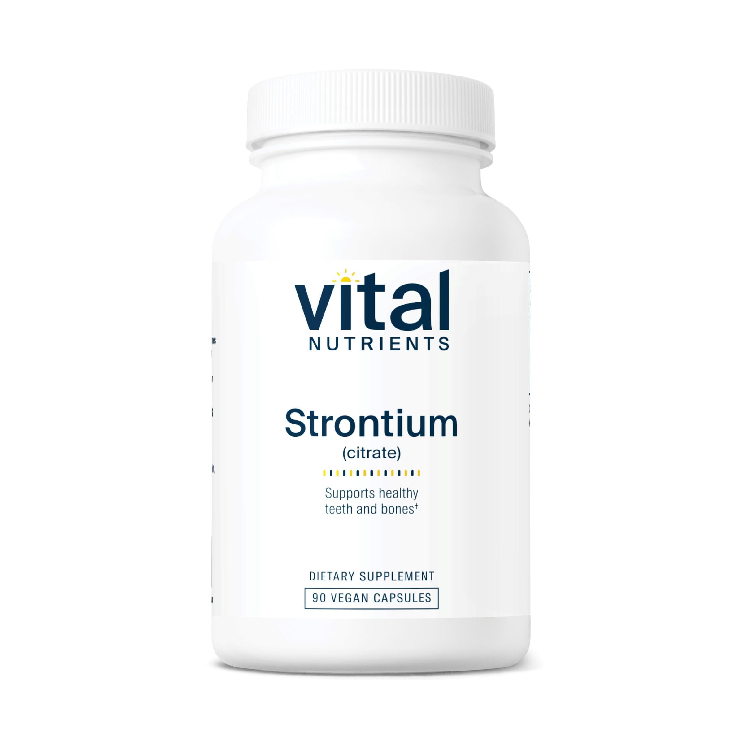 Vital Nutrients Strontium Citrate 227mg capsules front view