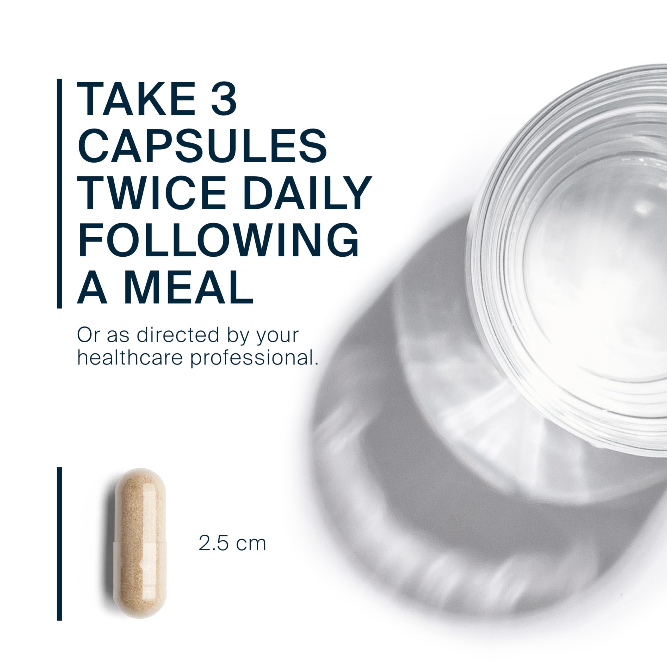 Vital Nutrients Tension Ease Ashwagandha capsules on a wooden table