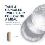 Vital Nutrients Tension Ease Ashwagandha capsules on a wooden table