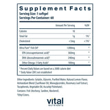 Vital Nutrients Ultra Pure Fish Oil 700 packaging side view