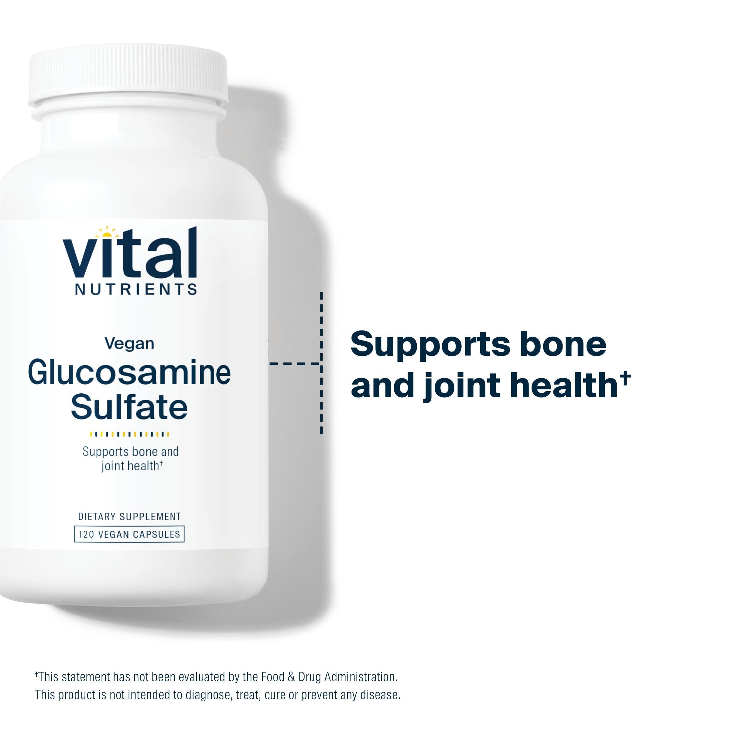 Vital Nutrients Vegan Glucosamine Sulfate 750mg supplement ingredients list