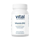 Vital Nutrients Vitamin B12 1000mcg vegan capsules front view