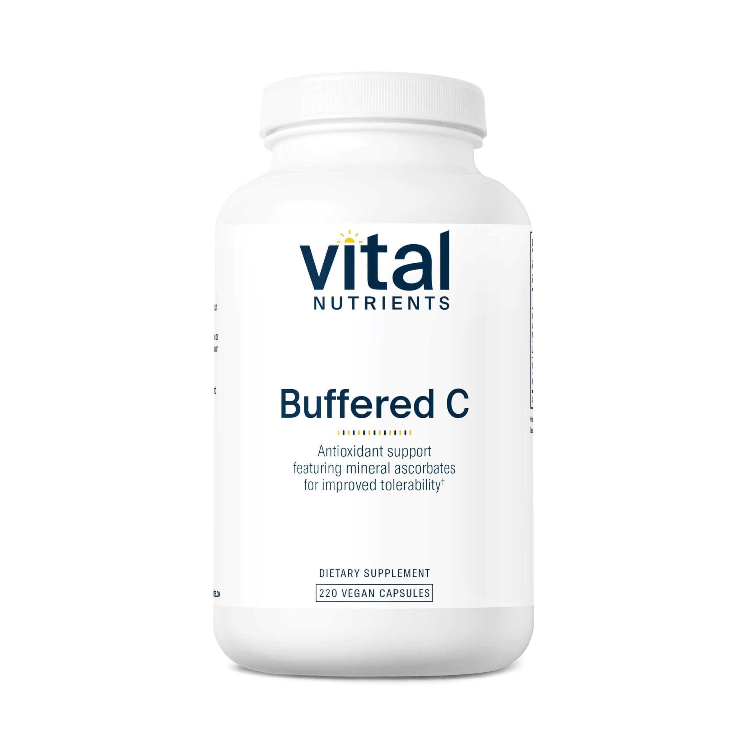 Vital Nutrients Vitamin C 1000mg gentle vegan capsules front view